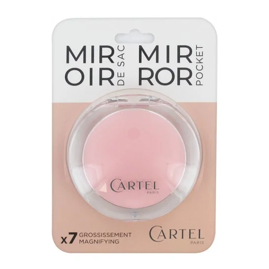 Specchio rotondo rosa da borsetta Vitry 1 unità