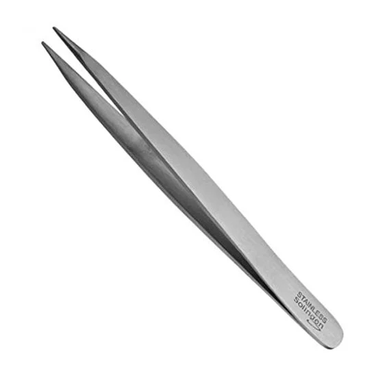 Eurostil pinzetta in acciaio inossidabile a punta fine 1ml