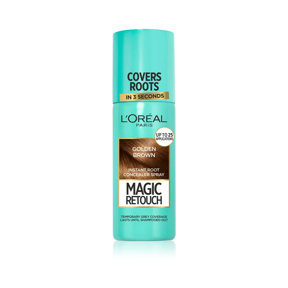 Correttore capelli e ricrescita capelli grigi Magic retouch (Correttore istantaneo radici spray) 75 ml - Tonalità: 08 Marrone Dorato