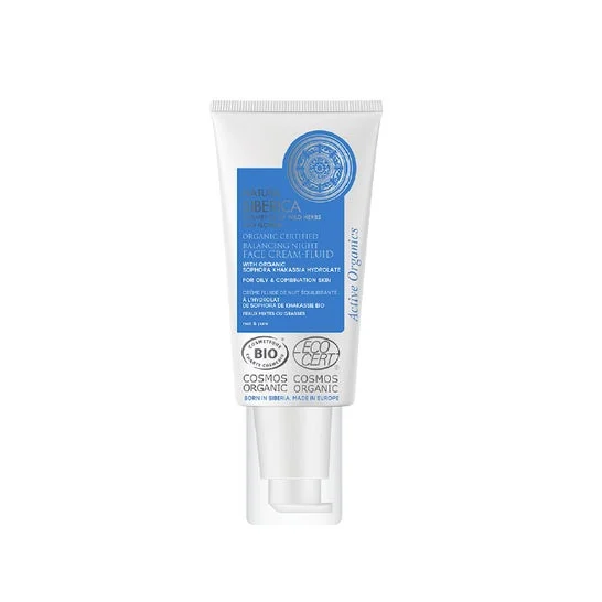 Natura Siberica Crema fluida notte equilibrante per il viso 50ml