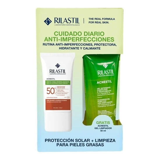 Rilastil Pack Acnestil Spf50+ + Gel Detergente