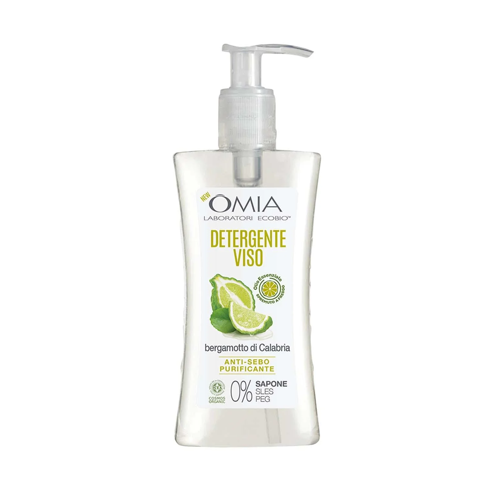 OMIA Detergente Viso Purificante con Olio Essenziale di Bergamotto di Calabria