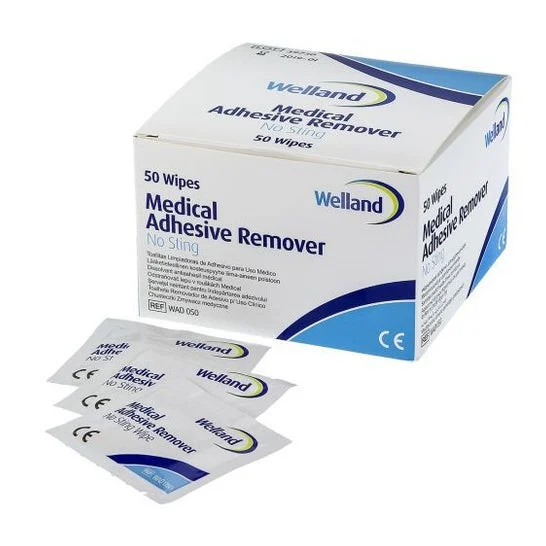 Panni e salviette di pulizia Welland Adhesive Remover Ostomy 50