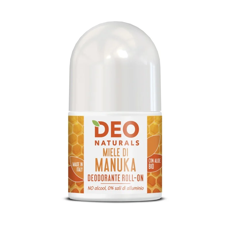 OPTIMA NATURALS Deo Naturals – Deodorante Roll-On Miele di Manuka