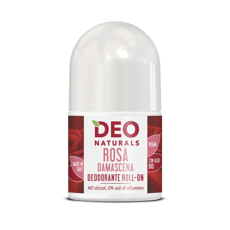 OPTIMA NATURALS Deo Naturals – Deodorante Roll-On Rosa Damascena