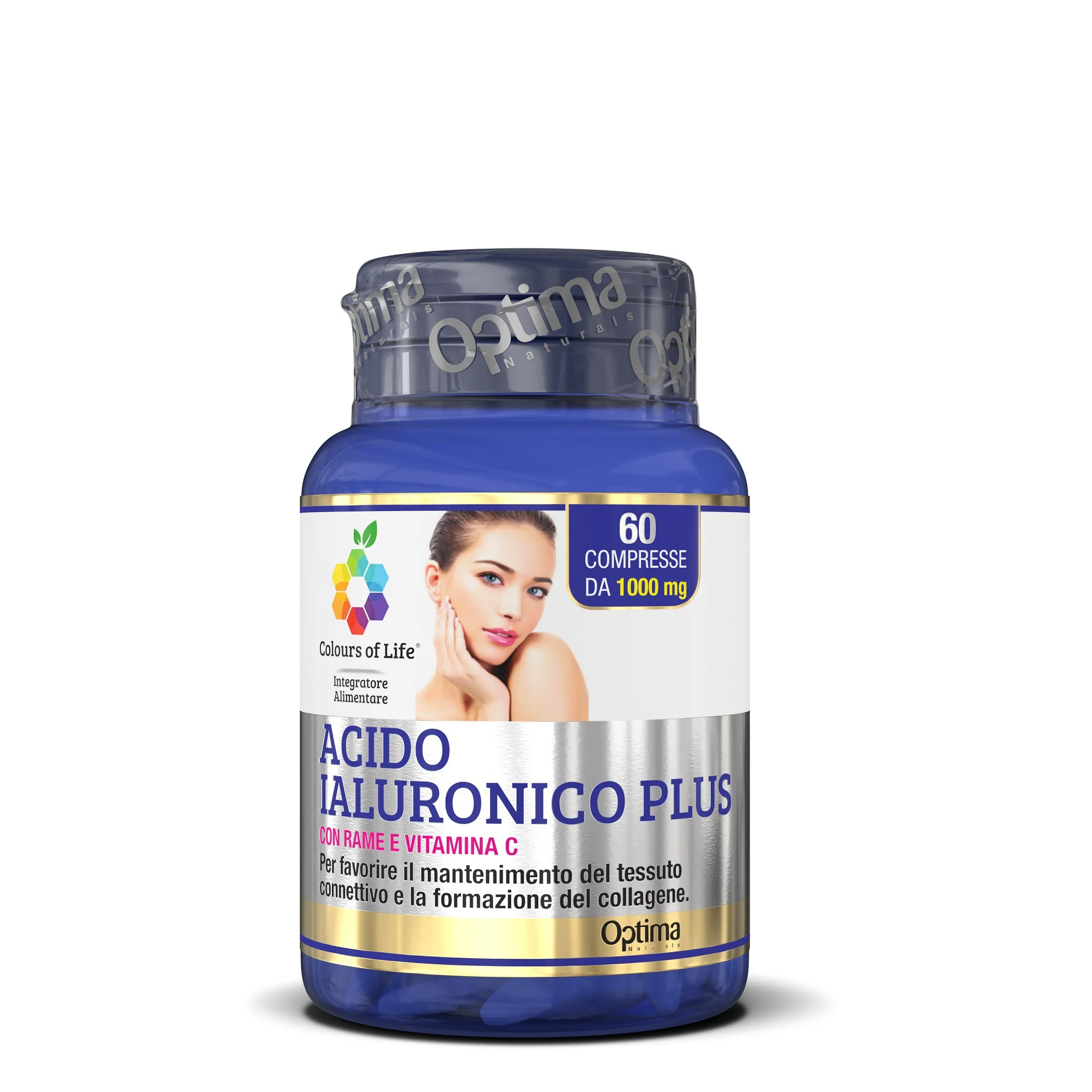 OPTIMA NATURALS Integratore Alimentare – Acido Ialuronico Plus