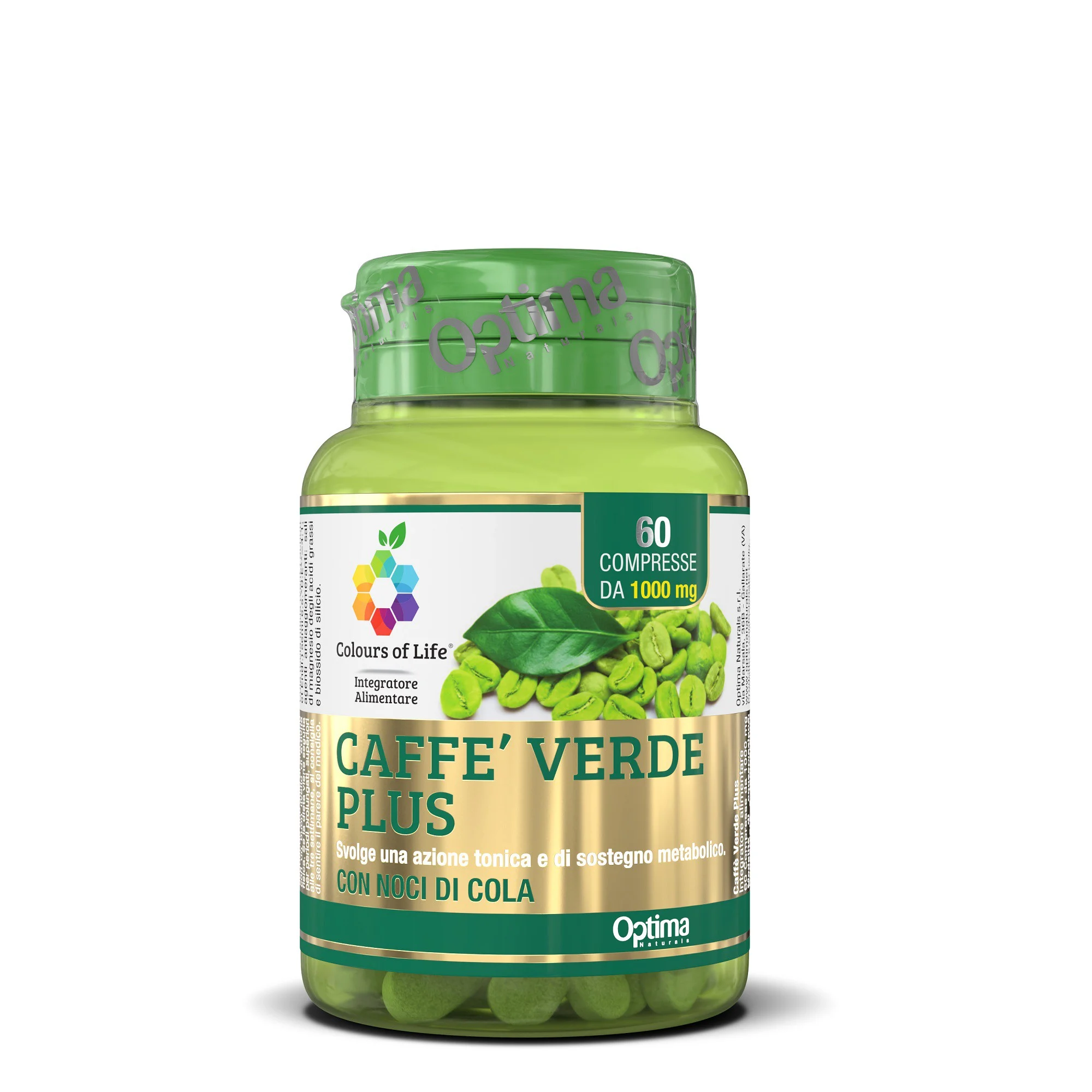 OPTIMA NATURALS Integratore Alimentare – Caffè Verde Plus