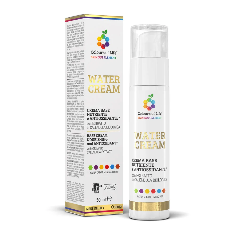 OPTIMA NATURALS Colours Of Life – Water Cream Crema Base Nutriente e Antiossidante
