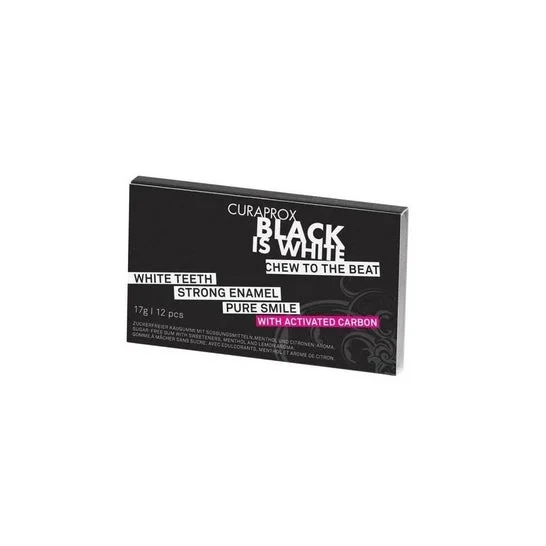 Curaprox Black Is White Chicle 12 nodi