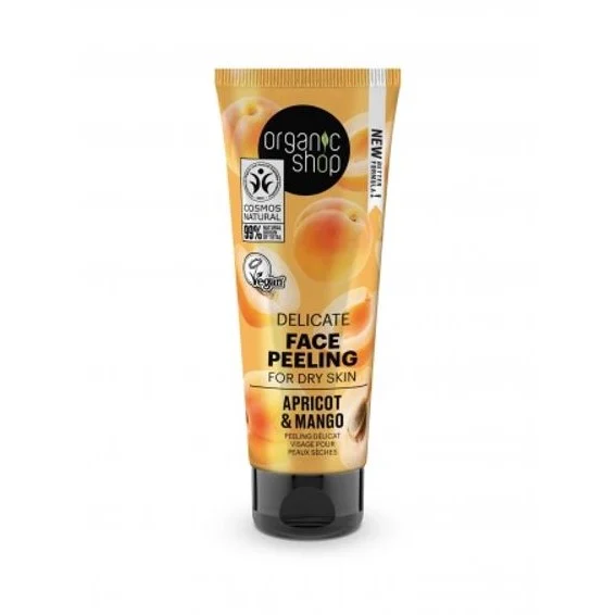 ORGANIC SHOP Apricot & Mango – Delicate Face Peeling For Dry Skin