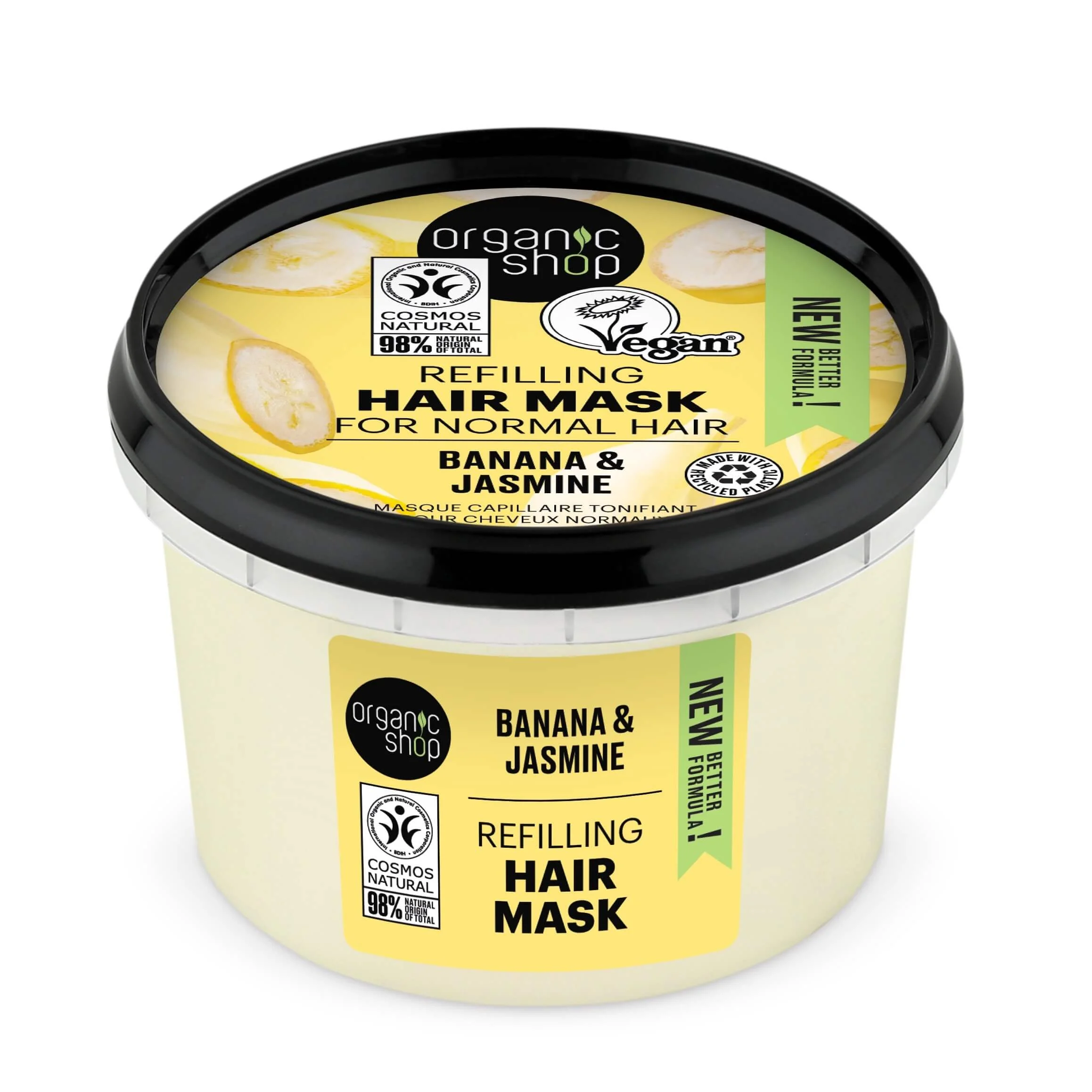ORGANIC SHOP Banana & Jasmine – Refilling Hair Mask For Normal Hair