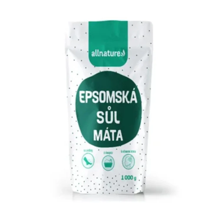 Allnature Epsom Mint sale da bagno 1000 g