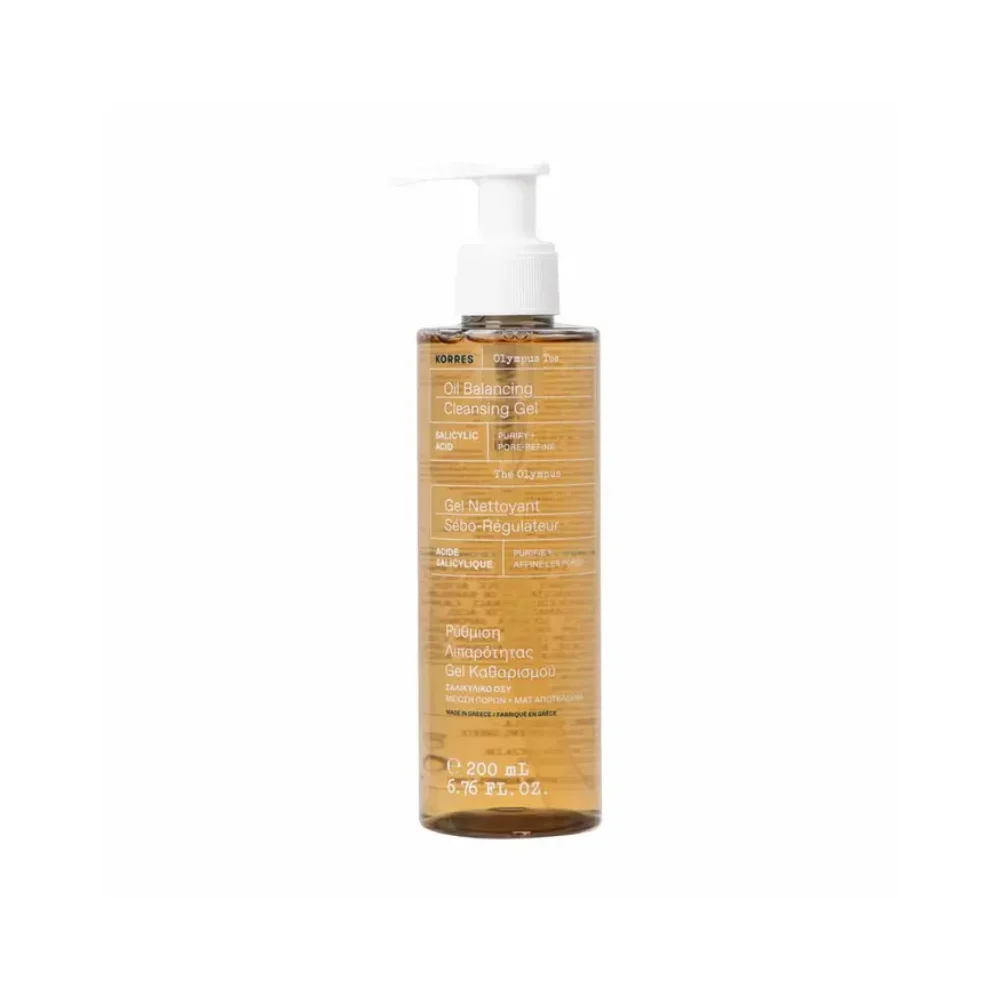 Korres Thé Olympus Gel Detergente Sebo-Regolatore Pelli miste a grasse 200ml