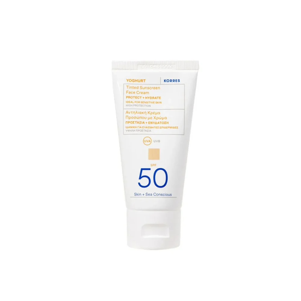 Korres Yoghurt Crema Solare Viso Tinta SPF50 50ml