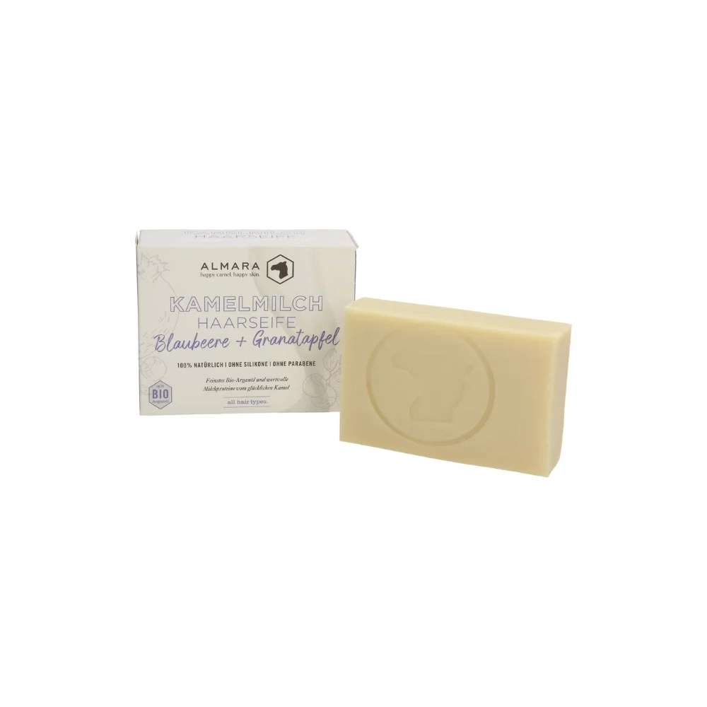 Zhenobya Sapone Per Capelli Al Latte Di Cammello, Mirtillo E Melograno (100 G)