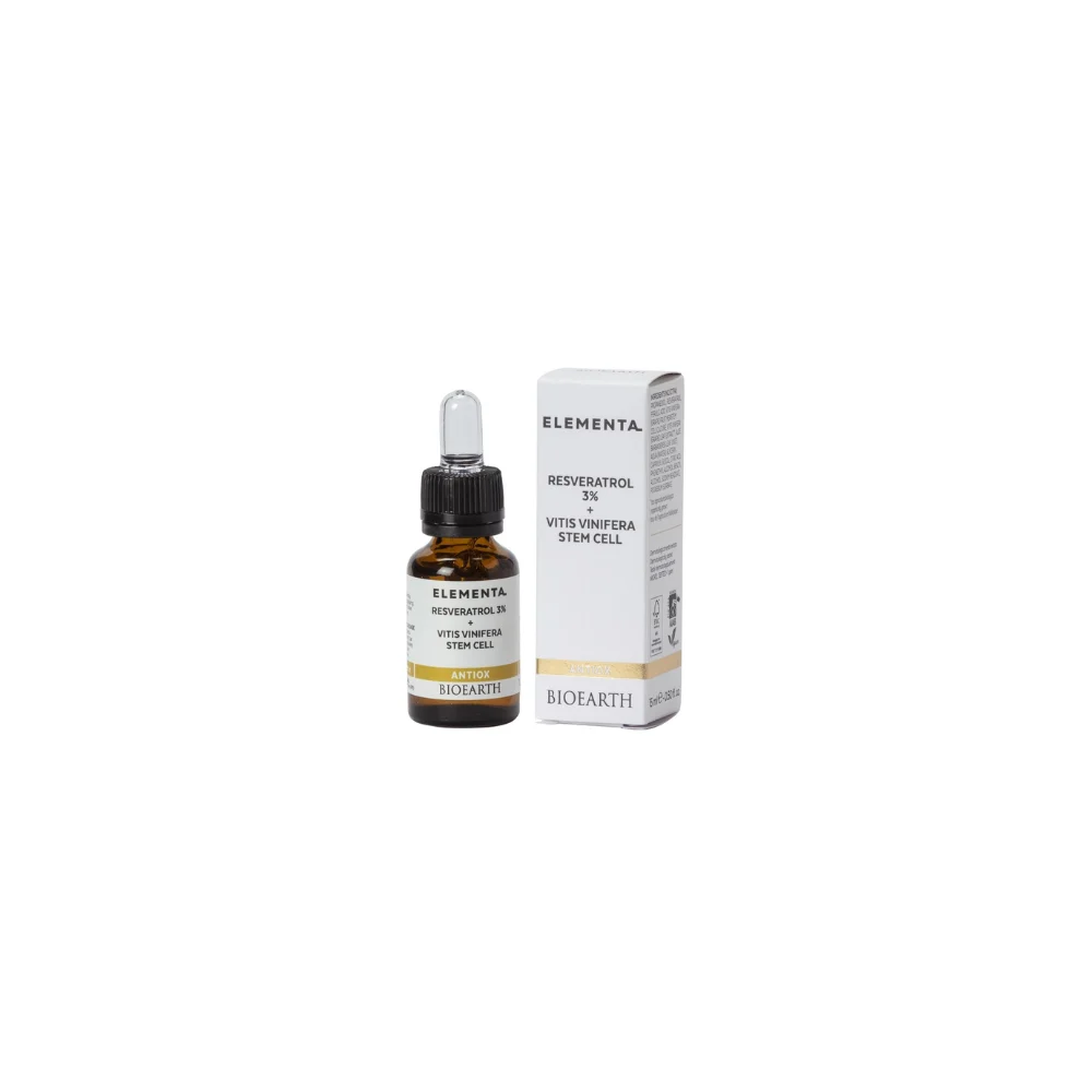 Bioearth ELEMENTA ANTIOX Resveratrolo 3% + Cellule Staminali Vitis Vinifera 15 ml