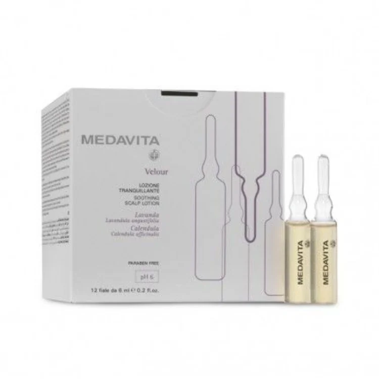Medavita Velour lozione trattamento lenitivo intensivo per capelli 12x6 ml
