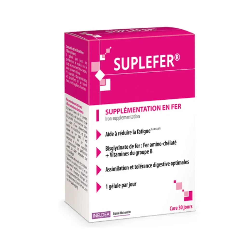 Ineldea Santé Naturelle Suplefer Integratore Di Ferro 30 capsule