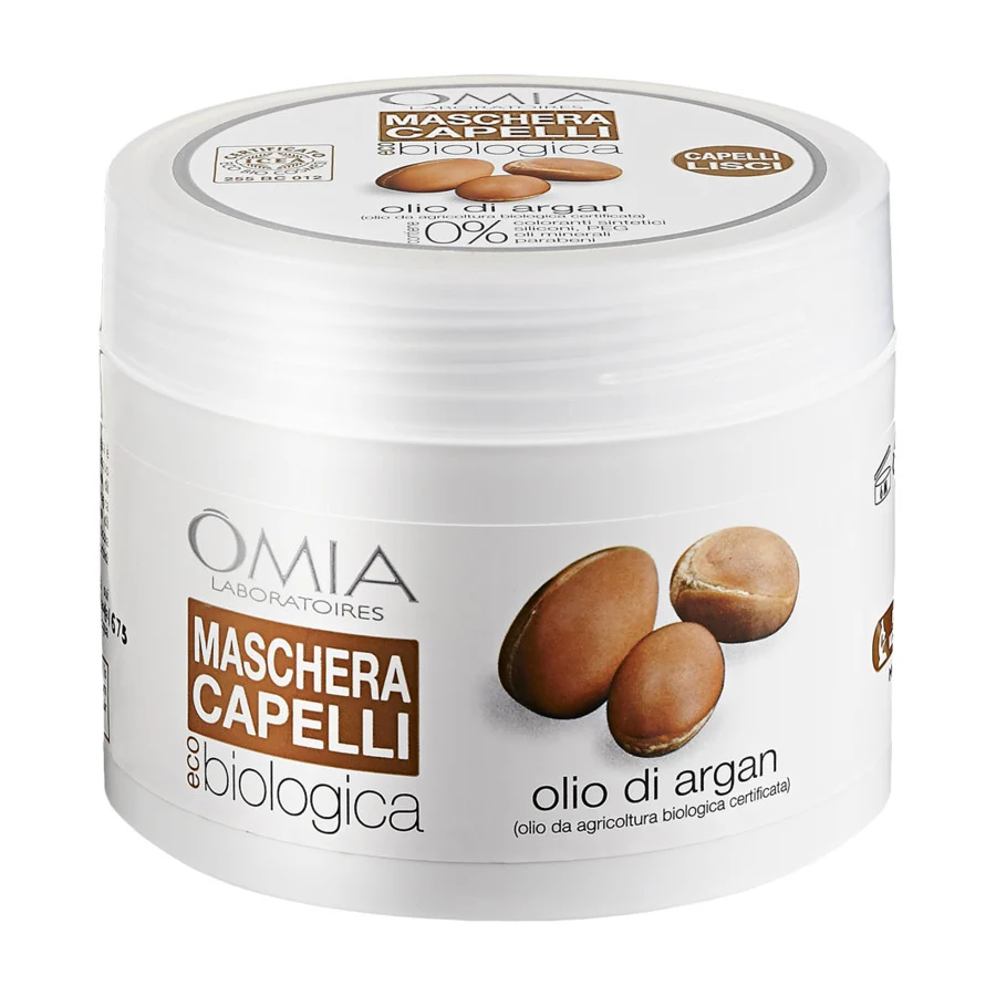 OMIA Maschera Capelli Olio di Argan – Ristrutturante e per Capelli Lisci