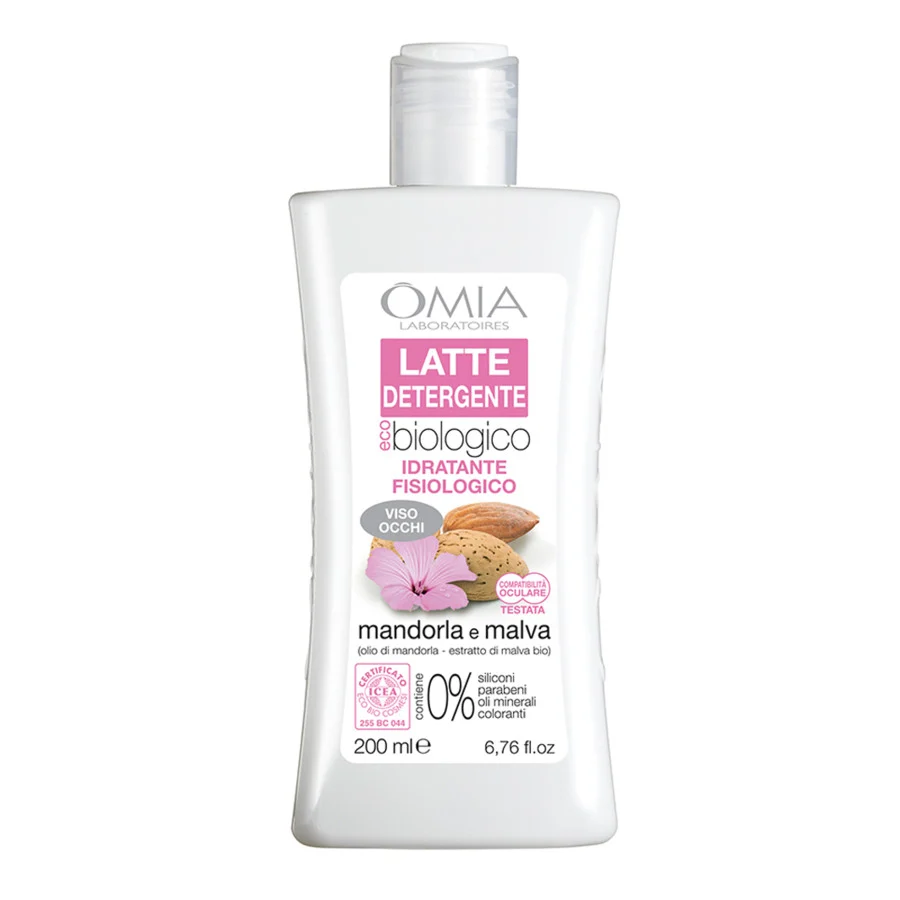 OMIA Latte Detergente – Idratante e Fisiologico con Mandorla e Malva