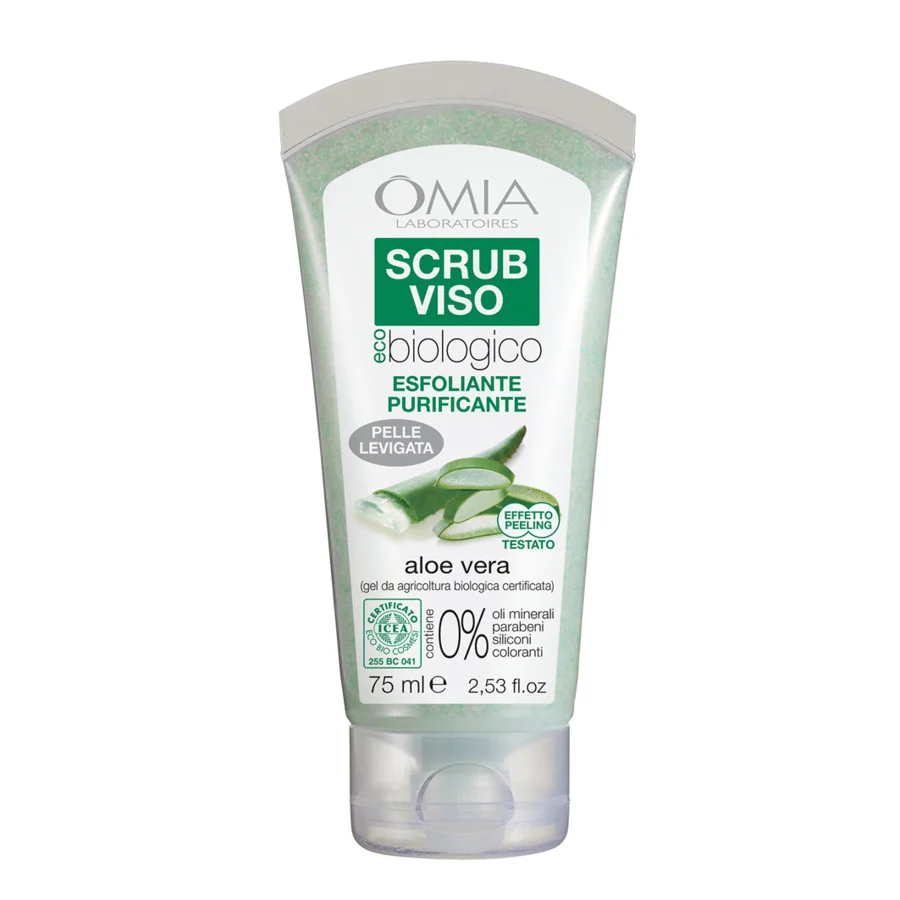 OMIA Scrub Viso Esfoliante e Purificante con Aloe Vera