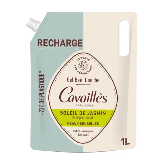 Cavaillès Gel de Ducha Soleil de Jasmin Eco-Recarga 1000 ml