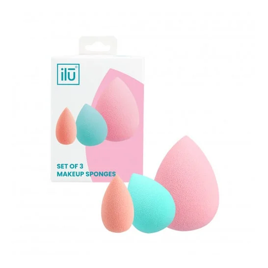 Ilū Sponges Mini Medium Large Set 3uds
