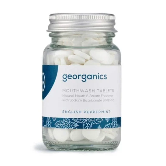 Georganics Mouthwash Tablets English Peppermint 180comp
