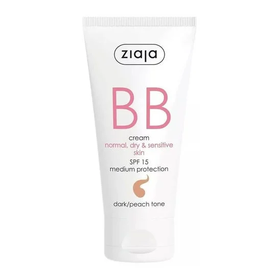 Ziaja Bb Cream Normal, Dry & Sensitive Skin Spf15 Dark Tone 50ml