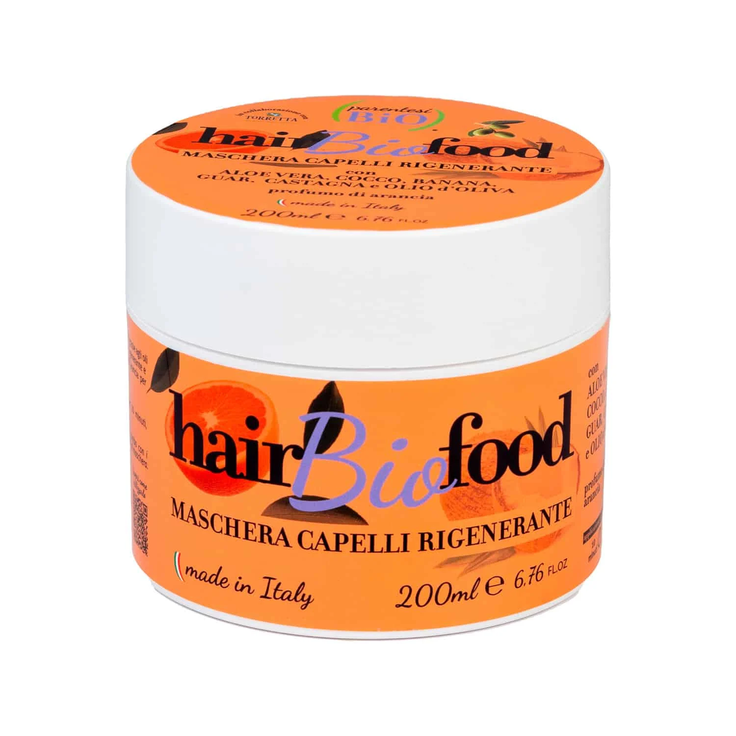 PARENTESI BIO Hair Bio Food – Maschera Capelli Rigenerante Arancia