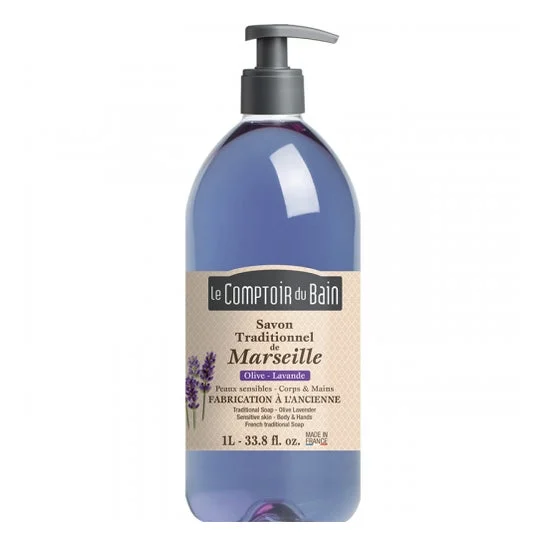 Le Comptoir du Bain Sapone Liquido Oliva Lavanda 1L