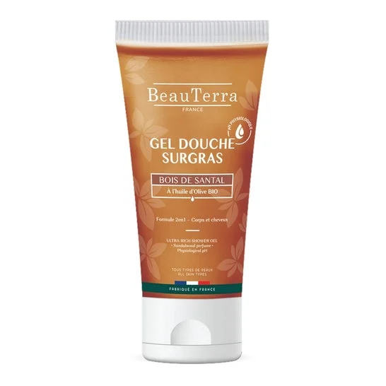 Beauterra Gel Douche Surgras Bois de Santal 100ml