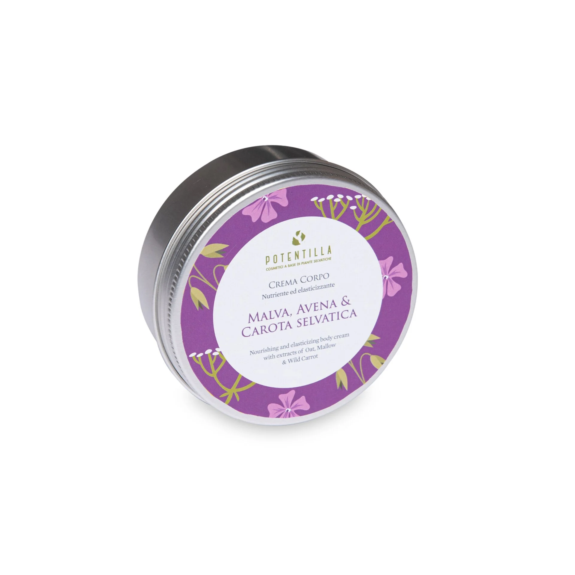 POTENTILLA Crema Corpo Nutriente ed Elasticizzante Malva, Avena e Carota Selvatica