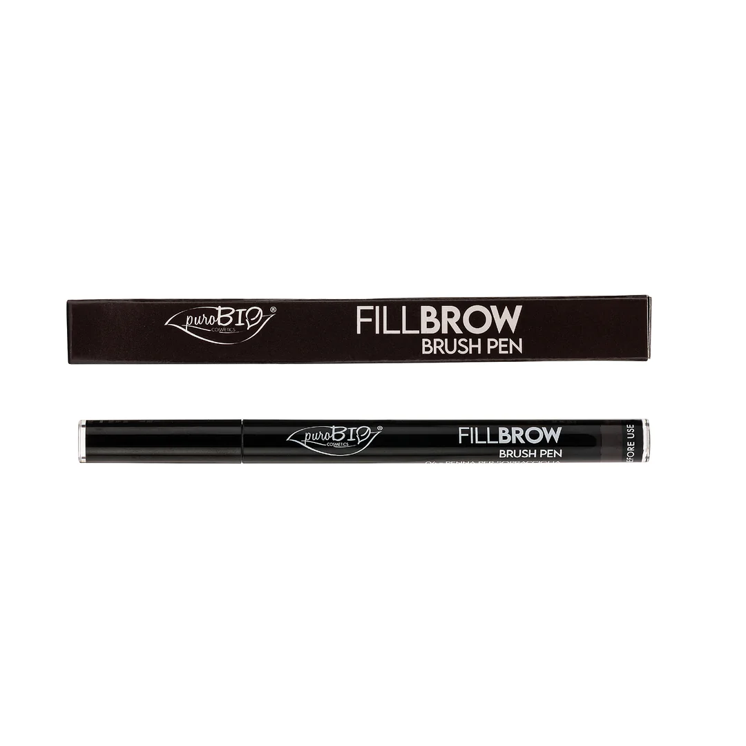 PUROBIO Fillbrow Brush Pen 04 Soft Black