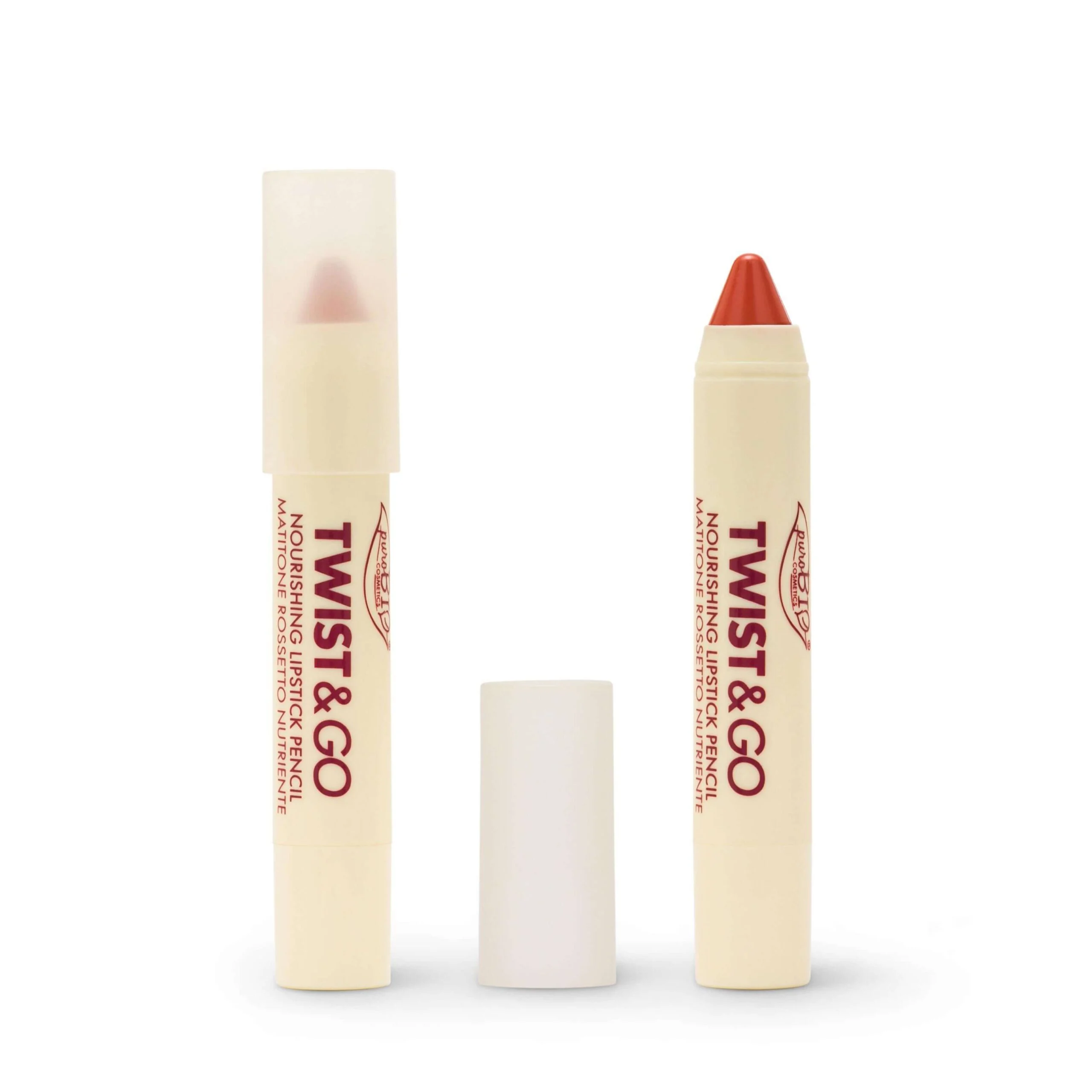 PUROBIO Twist & Go – Matitone Rossetto Nutriente 502 Peach Nude