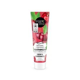 Organic Shop Toothpaste Cavity Protection Cherry Pomegranate 100g