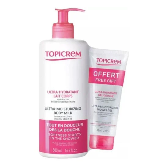 Topicrem Pack Latte Corpo Ultra Idratante 500ml + Gel Doccia
