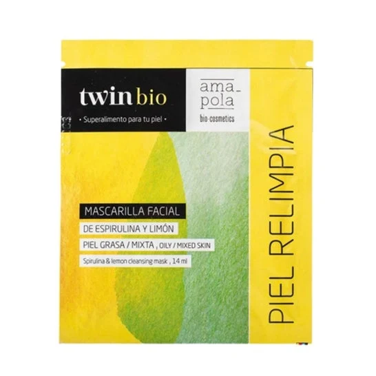 Amapola Biocosmetics Twin Bio Mascarilla Espirulina y Limón 14ml