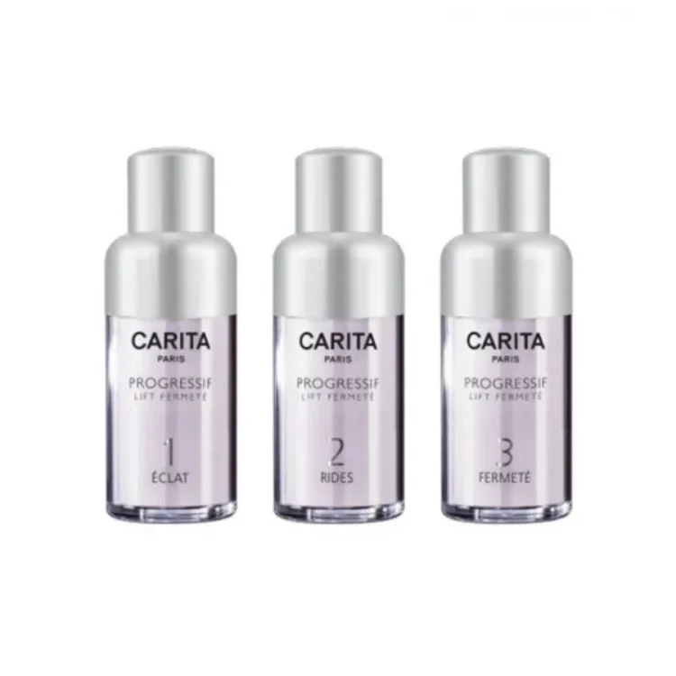 Jeunesse Originelle Set Carita Paris: Progressif Lift FERMETE AHA Siero Rassodante Viso 15 ml + Progressif Lift FERMETE AHA Siero Anti-Rughe Viso 15 ml + Progressif Lift Fermete AHA Siero Anti-Ageing Viso 15 ml
