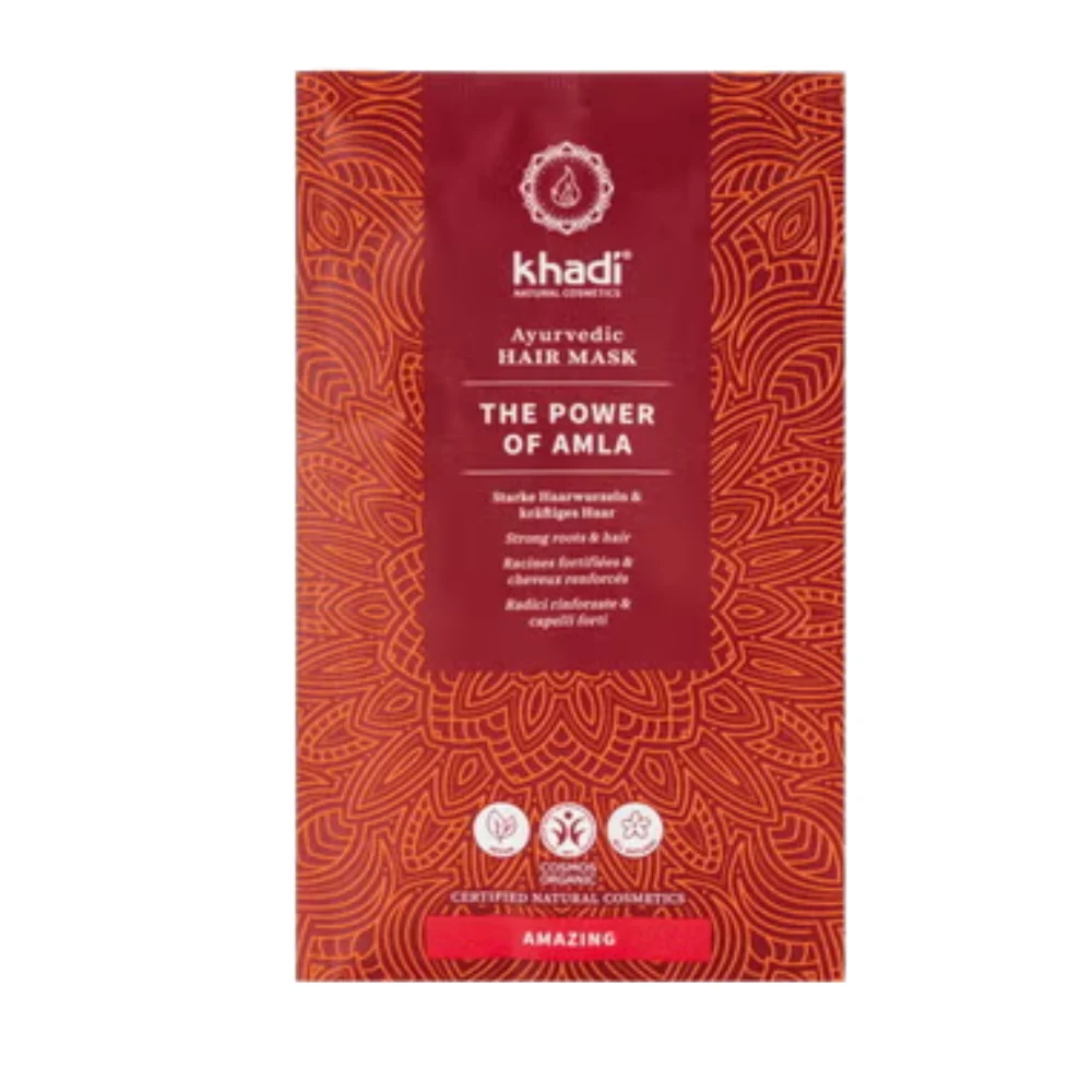 Khadi® Maschera per Capelli Ayurvedica alla Povere di Amla 50 g