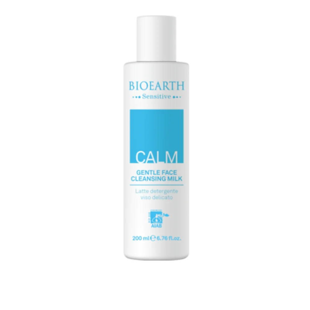 Bioearth Sensitive Calm Latte Detergente Viso Delicato, 200 ml