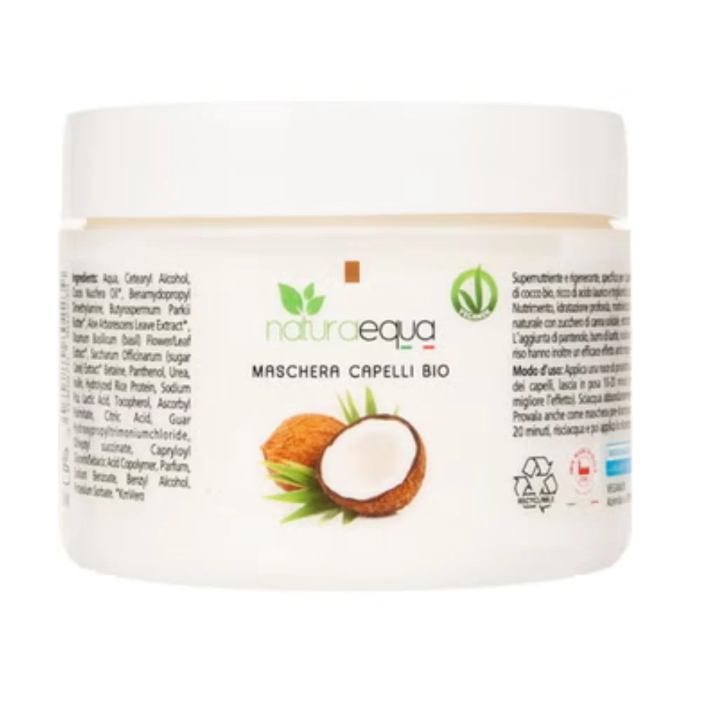 Naturaequa Maschera Capelli Rigenerante Cocco, 250 ml