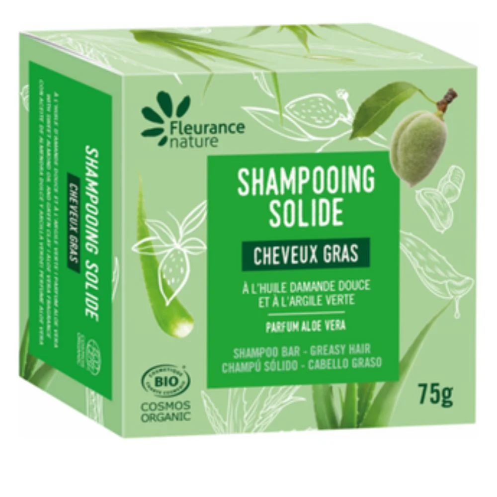 Fleurance nature Shampoo Bar Olio di Mandorle & Argilla Verde 75 g