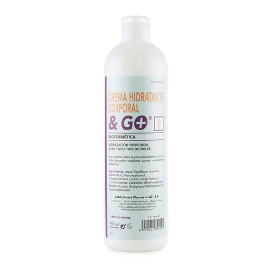 Pharma & Go Laboratories Crema idratante per il corpo & Go 750ml