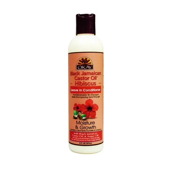 Okay Black Jamaican Castor Oil Hibiscus Leave In Conditioner 237ml