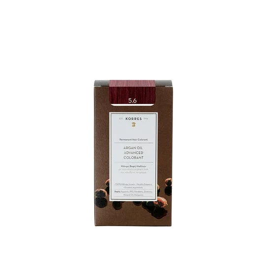 Korres Colorante Olio di Argan 5.6 Castagno Chiaro Magenta 50ml