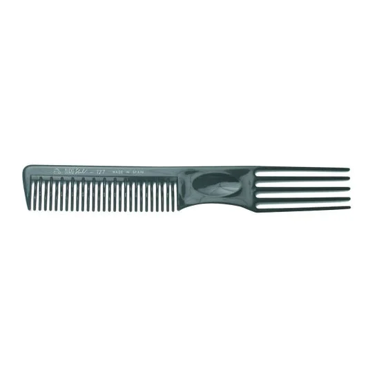 Pettine curvo Eurostil nero 19cm