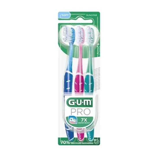 Gum Pack Pro 525 Cepillo Dental Suave 2+1uds