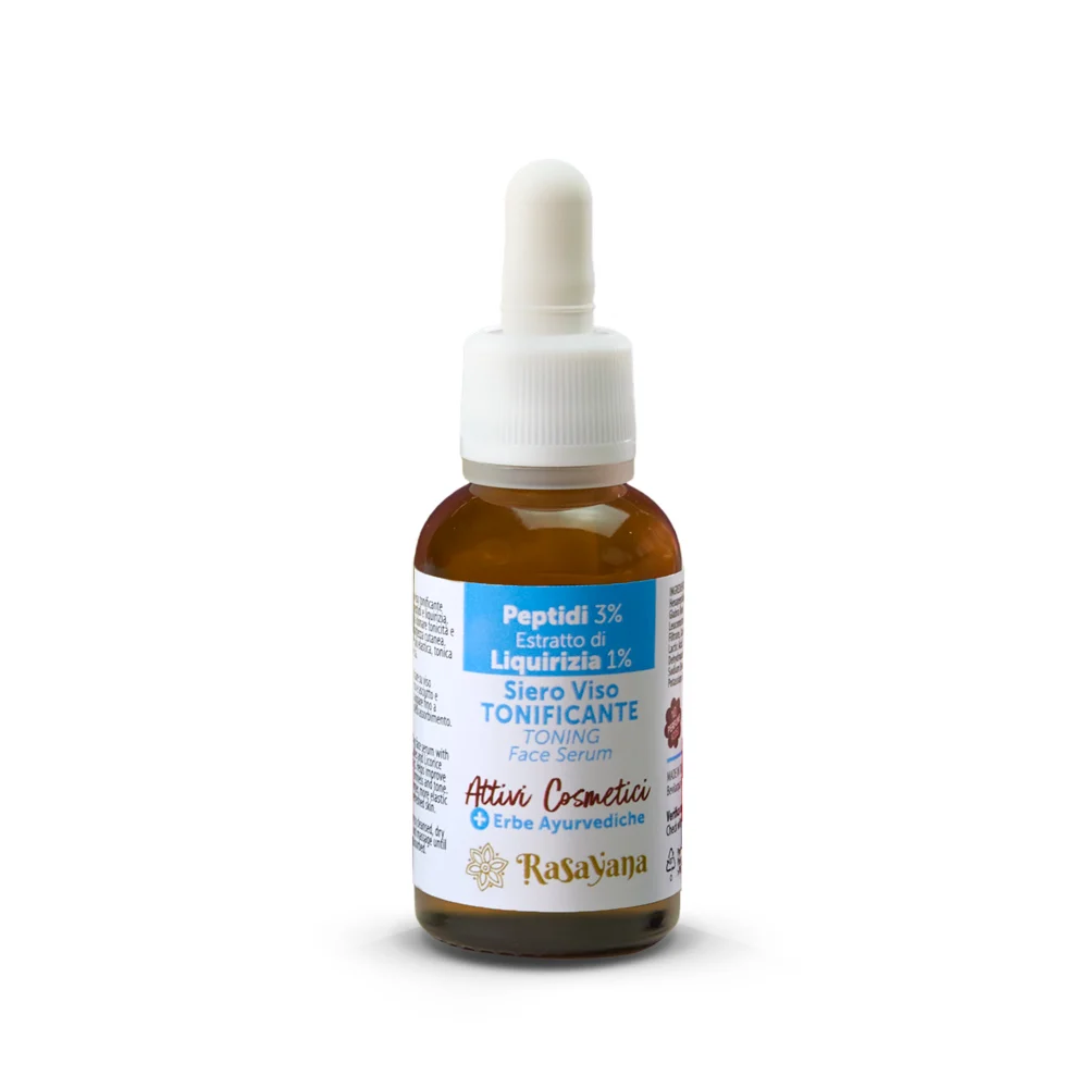 RASAYANA Attivi Cosmetici – Siero Viso Tonificante Peptidi + Liquirizia