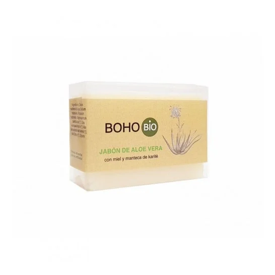 Boho Aloe Miele Burro di Karité Sapone Aloe 100g